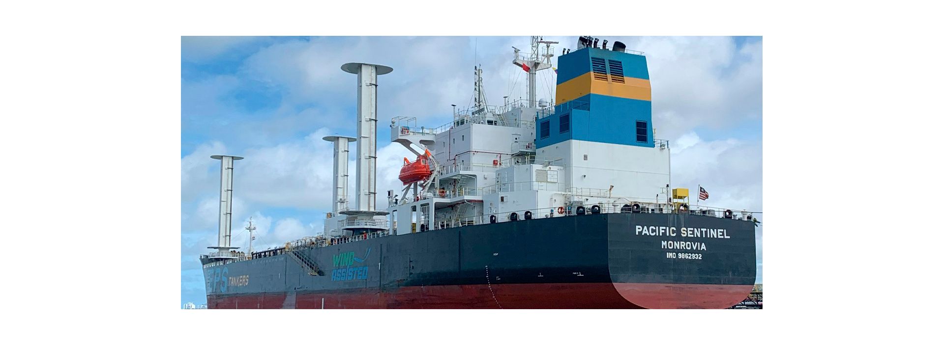 Operación de transporte marítimo en buque asistido con la fuerza del viento reduce emisiones de CO2 en 49%