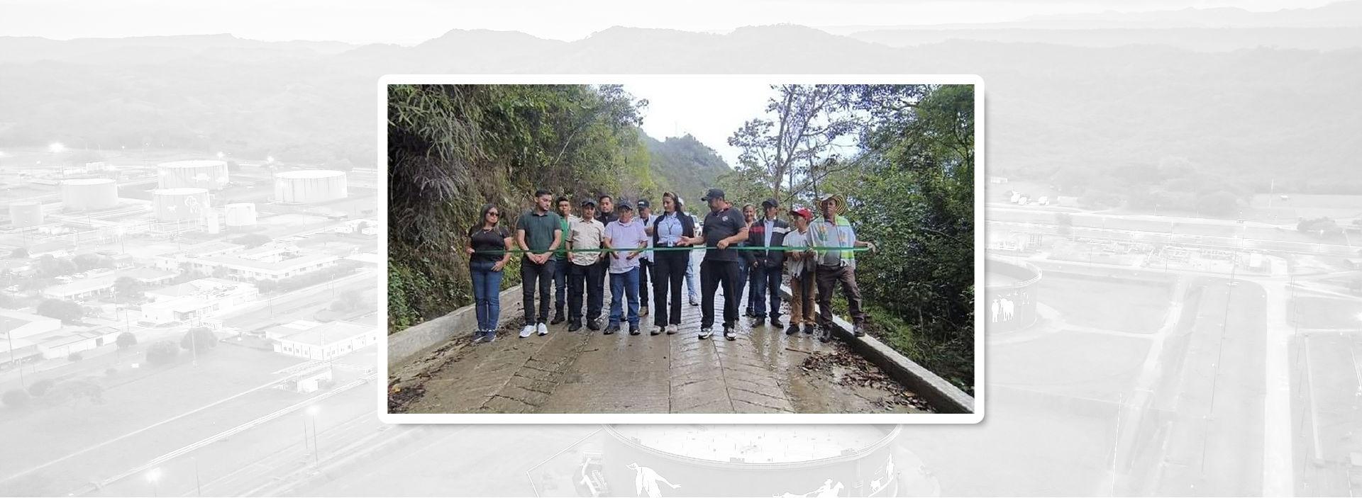 Comunidad de Yamunta estrena placas huella con apoyo de Ocensa y la Alcaldía de Páez