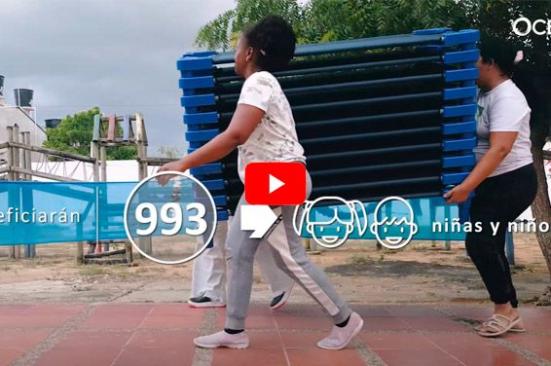 Al Campo las Flores, centro de desarrollo infantil en San Onofre, llegaron las dotaciones